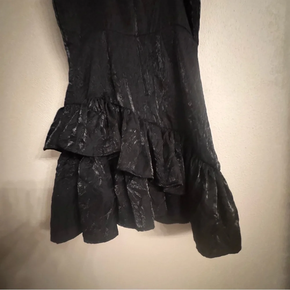 TOPSHOP Little‎ Black Ruffle Dress